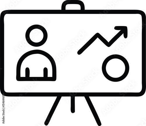 Training and development icon vector image can be used for