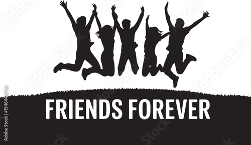 friend forever love jumpers vector