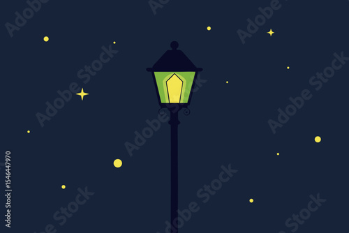 street lantern in the night