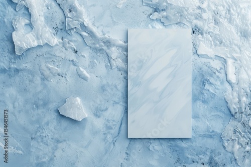 Detailed Image of Icy Blue Stationery Mockup
