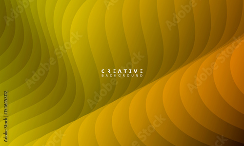 Modern gradient abstract background. Cover template with yellow and orange color perspective geometric shapes. Ideal design for social media, cover, banner, flyer.