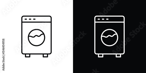 Laundry icon in black. flat graphic vector icon