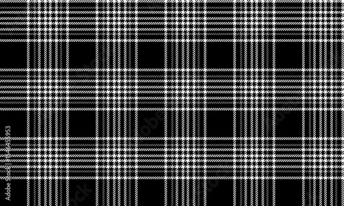 Seamless plaid pattern, white, black, timeless classic, perfect for designing clothes, skirts, pants and other textiles, adding a simple elegance to every piece.