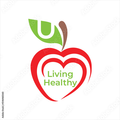 Living Healthy Apple Logo