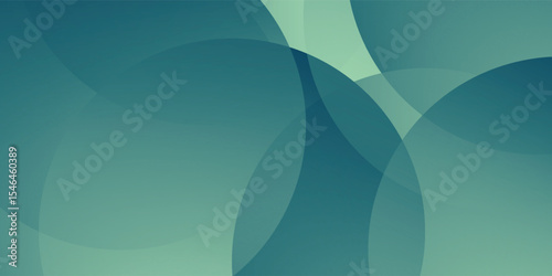 Minimal green gradient background with soft curves. modern design background circle illustration eps10