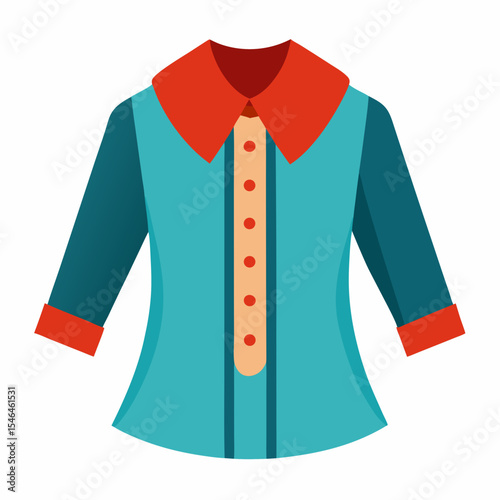 White Background Blouse Icon