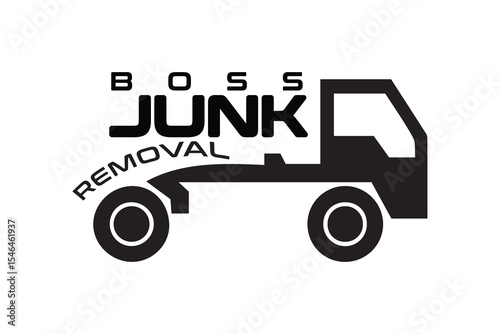 BOSS JUNK Removal Truck Logo