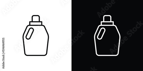liquid detergent icon in black. flat graphic vector icon