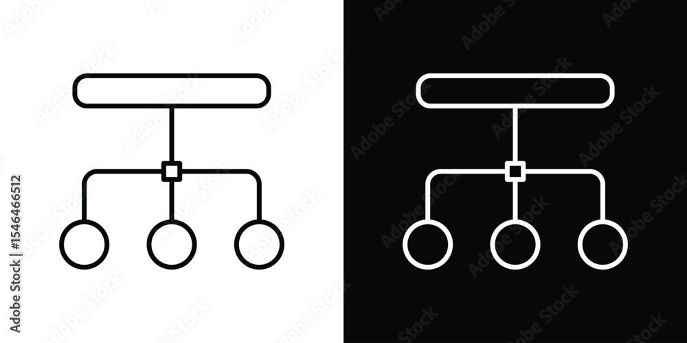 Foto Load balancer icon in black. flat graphic vector icon
