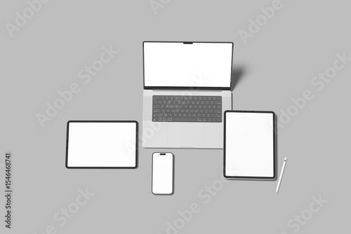 multi devices blank mockup template