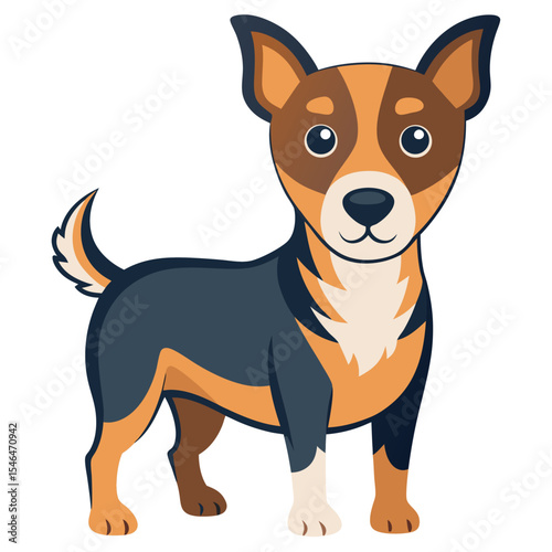 dog vector image on white background 