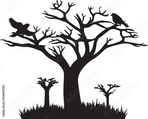 tree with birds