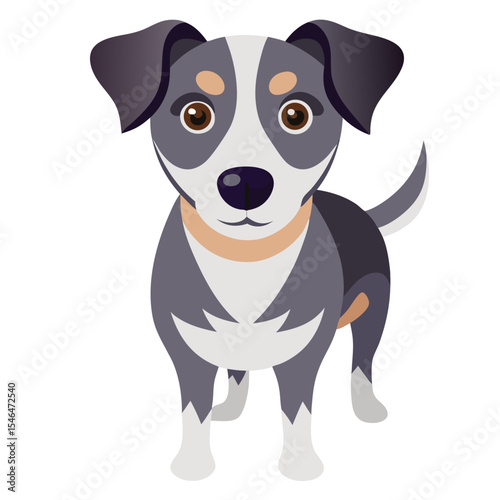 dog vector image on white background 