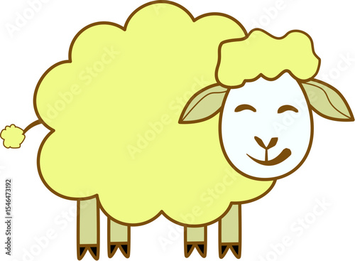 vector illustration of a sheep