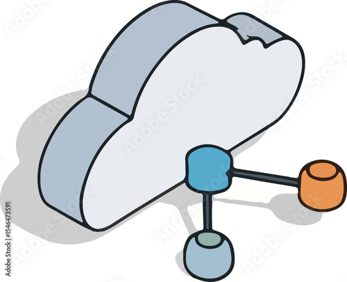collection of 3d isometric technology vector icons diverse set of network cloud computing server mobile and desktop illustrations modern tech graphics for digital design business and it solution