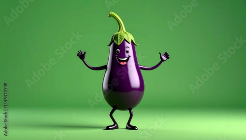 eggplant on a background
