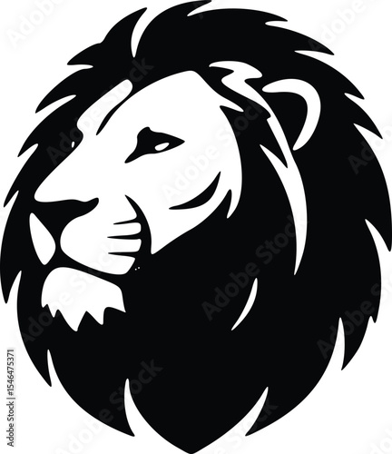 Wallpaper Mural premium black and white lion head vector illustration various angles and styles, fierce lion logo icon majestic animal clip art graphics isolated lion vectors for branding design and print mascot Torontodigital.ca