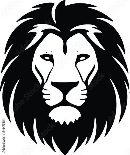 premium black and white lion head vector illustration various angles and styles, fierce lion logo icon majestic animal clip art graphics isolated lion vectors for branding design and print mascot