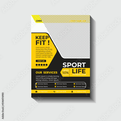 Keep Fit Sport Life Fitness Promotion Flyer