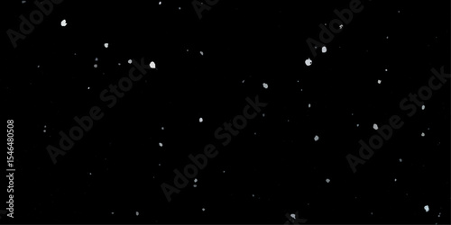 Snow flakes winter snowfall white light vector background. Christmas background, white snow on black background for edit photo.	