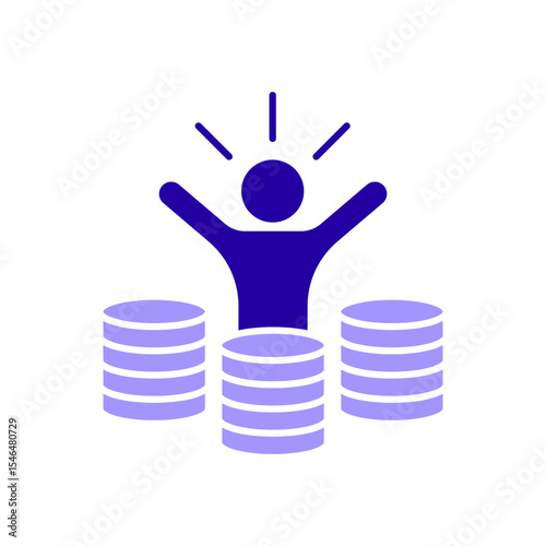 Icon a win money, isolated against a clean background.