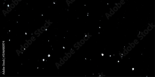 Snow flakes winter snowfall white light vector background. Christmas background, white snow on black background for edit photo.	