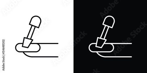 Manicure icon in black. flat graphic vector icon