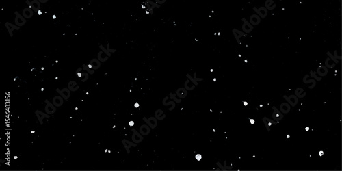 Snow flakes winter snowfall white light vector background. Christmas background, white snow on black background for edit photo.	