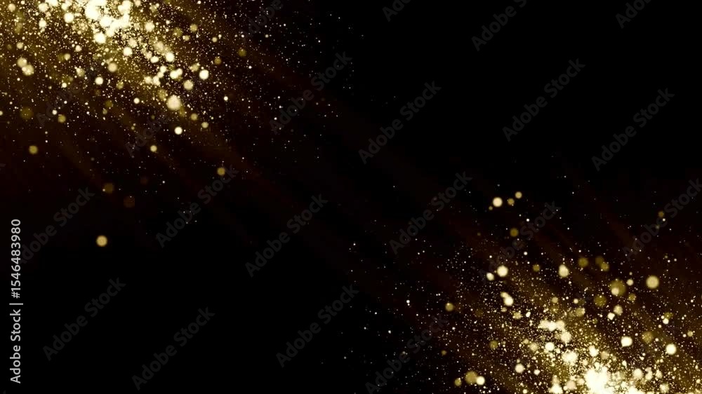 Yellow blurry lights stars backround 4k video