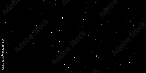 Snow flakes winter snowfall white light vector background. Christmas background, white snow on black background for edit photo.	