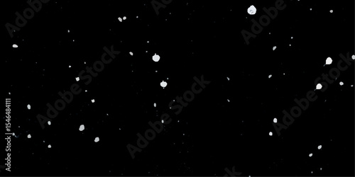 Snow flakes winter snowfall white light vector background. Christmas background, white snow on black background for edit photo.	