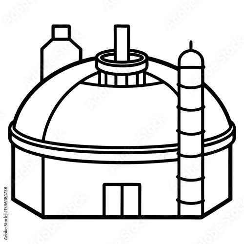 Barracuda line art vector