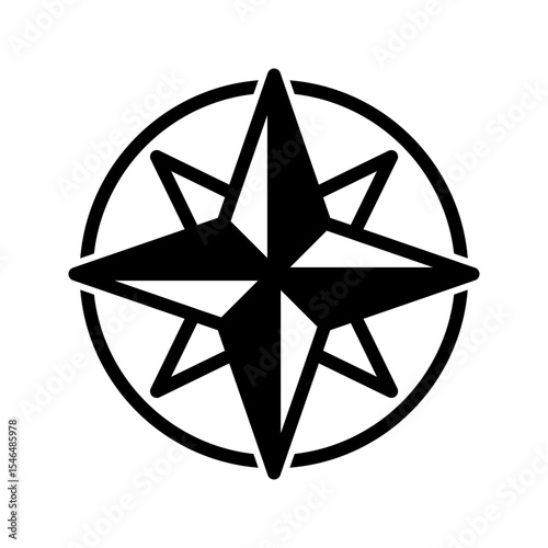 compass icon Isolated flat vector in outline icon  eps 10
