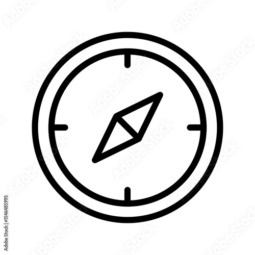 compass icon Isolated flat vector in outline icon  eps 10