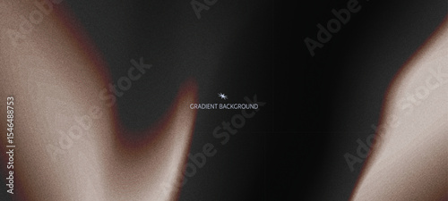 Abstract dark and light gradient background with soft curved light and dark contrast grainy texture