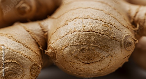 Close-up of Fresh Ginger Root