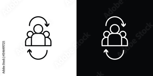 Mediator icon in black. flat graphic vector icon