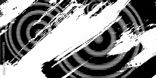 Abstract grunge halftone circular  pattern texture. Isolated design on white background.