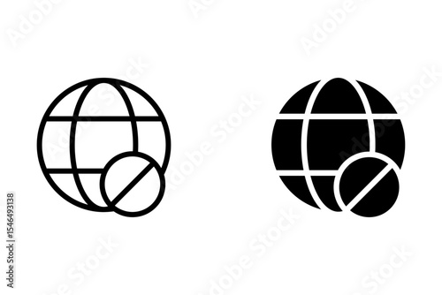 Networking icon set multiple style collection white and black