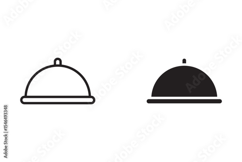 food cover icon Isolated flat vector in outline icon eps 10