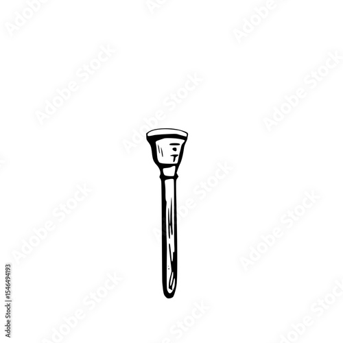 Isolated stick illustration on white background