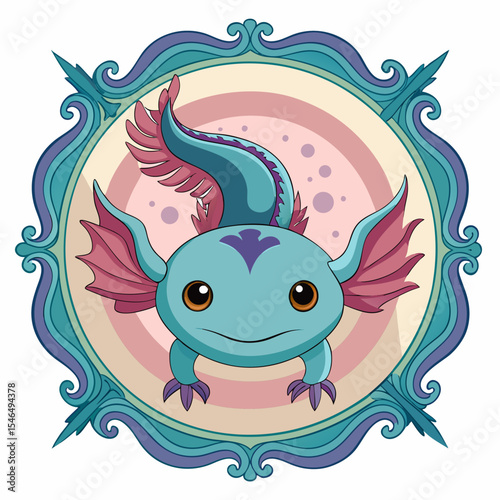 cartoon, animal, fish, illustration, vector, cute, monster, sea, funny, art, water, fun, character, blue, shark, halloween, design, happy, drawing, mammal, dog