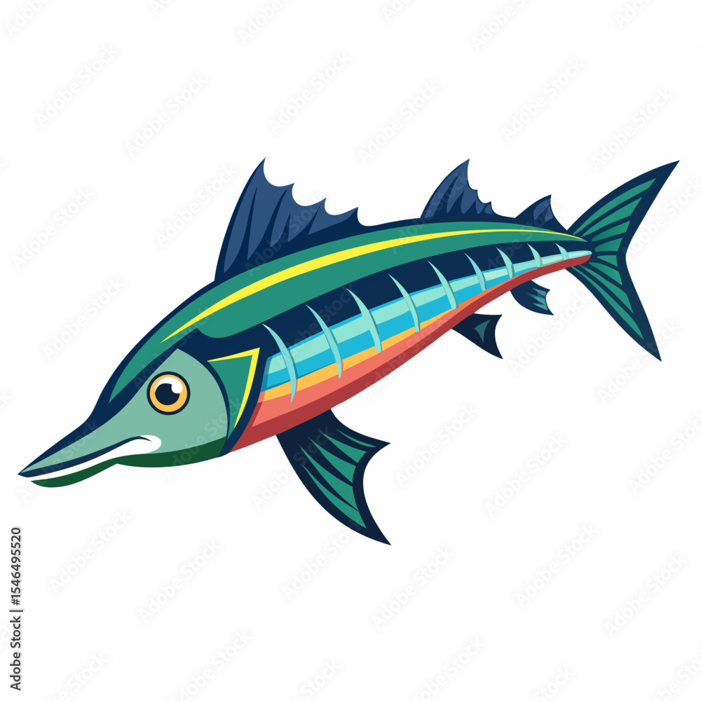 Fototapeta premium fish on a hook
