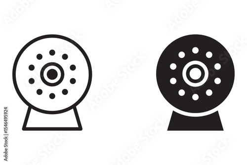 CCTV icon set. isolated on white background. Vector Illustration. Eps 10	
