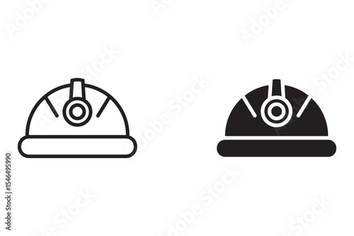 helmet icon set. Construction helmet icon. hard hat icon. for web, UX and mobile apps. eps	
