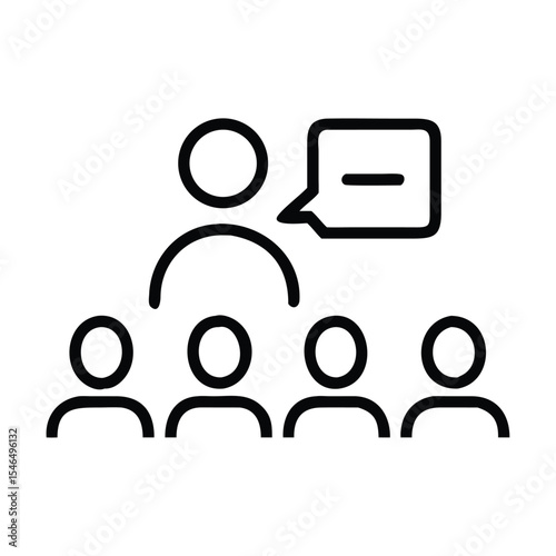 Leadership Icon Business Concept Group of persons vector