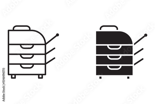 Printer Icon set. Vector for web	
