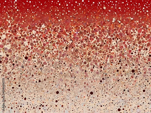 Abstract Red and Beige Speckled Background for Artistic Design and Creative Projects with Unique Texture and Visual Appeal