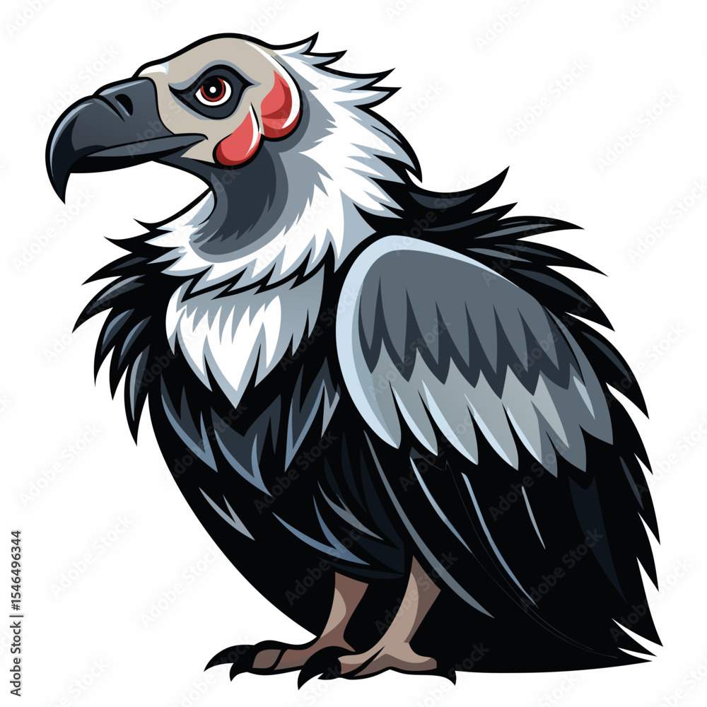 Fototapeta premium vulture isolated on white