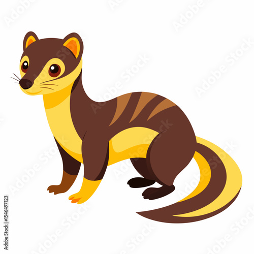 vector illustration of cartoon fox